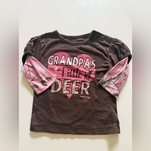 Realtree Brown and Pink Long Sleeve Tees